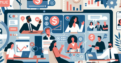 Illustration of Team on video call in a Home office setting, with a focused mood.