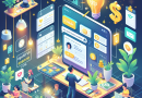 Illustration of person scheduling tasks in a creative studio environment setting, with a inspired mood.