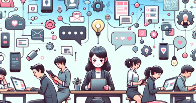 Illustration of young entrepreneur on tablet in a shared creative hub setting, with a creative mood.