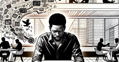 Illustration of freelancer working on laptop in a modern coworking space setting, with a relaxed mood.